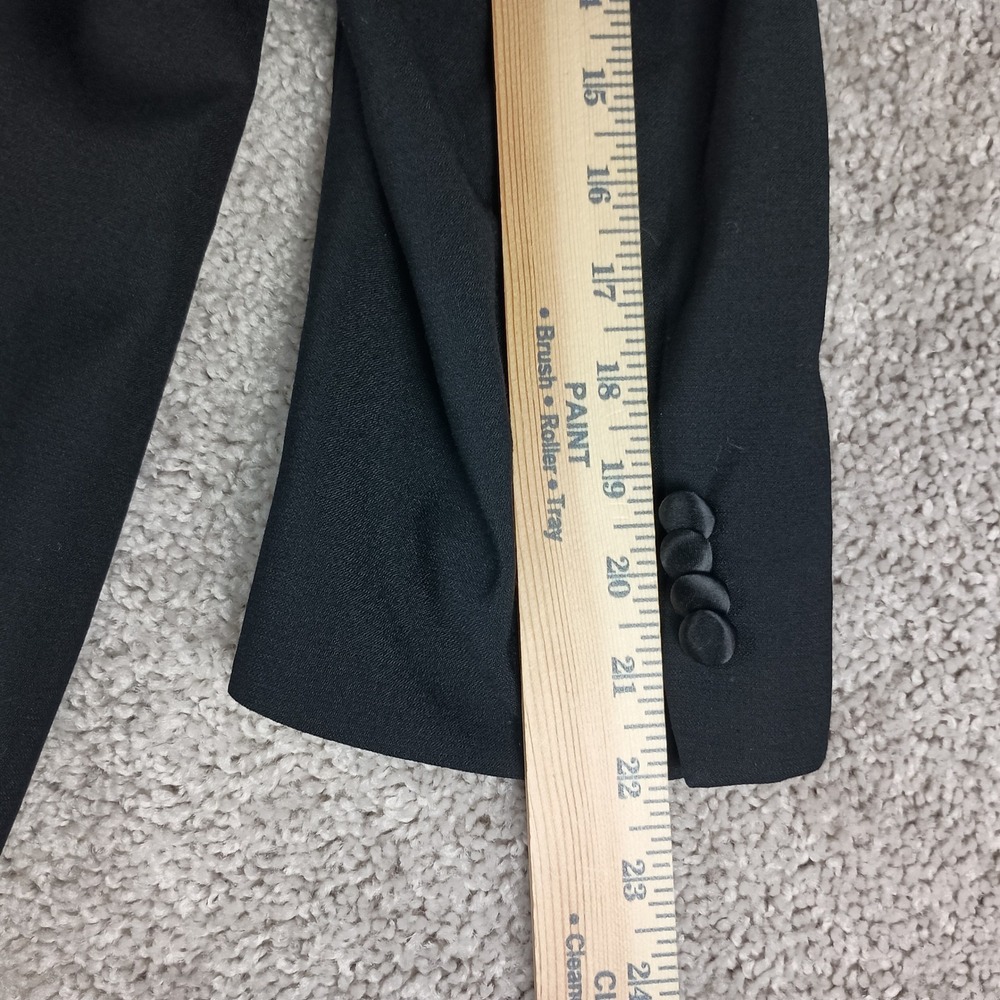 Pronto Uomo Platinum Blazer 44 Short Mens Black Wool Blend Modern Fit Stretch - Picture 13 of 15